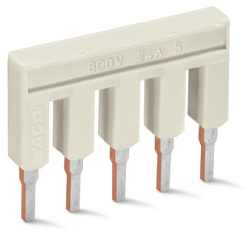 2002 - 405 Wago Jumper 5 way insulated light gray - Gabby Electric