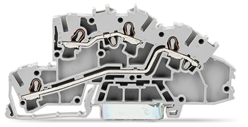 2003-7642 Wago Push In Multilevel Installation Terminal Block 2.5mm² L/L, grey