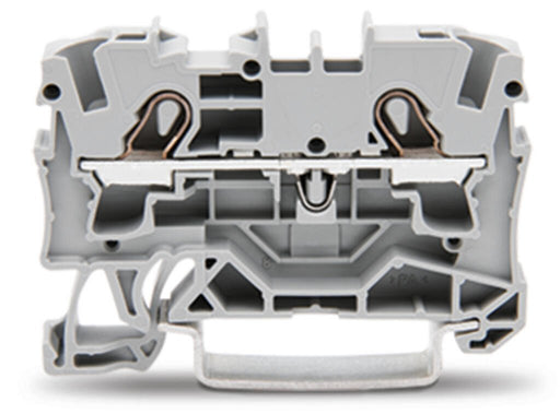 2004 - 1201 Wago 2 - Conductor Through Terminal Block, Push - in CAGE CLAMP®, 4mm², Gray