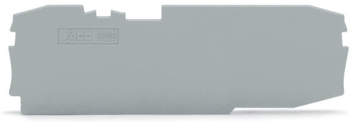 2006 - 1691 Wago End and Intermediate Plate 1mm Thick, grey - Gabby Electric