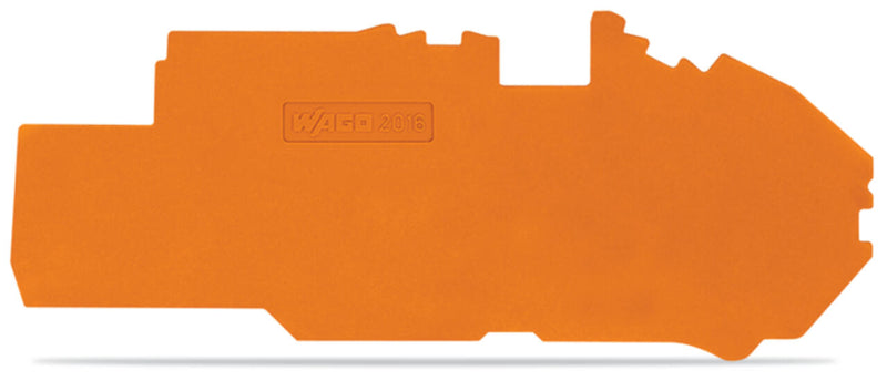 2016-7792 Wago End and Intermediate Plate 1mm Thick, orange