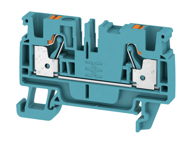 2051210000 A2C 4 BL Feed - through terminal PUSH IN 4mm² 800V 32A, blue - Gabby Electric