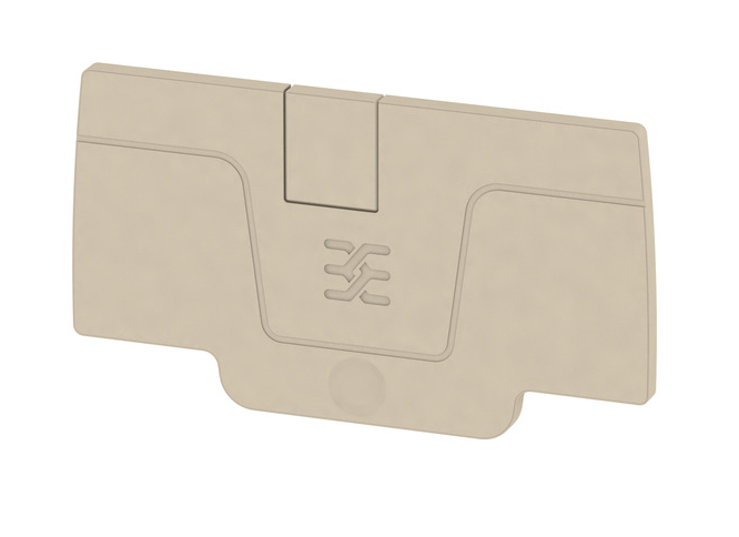 2051680000 AEP 2C 4 A - series end plate, dark beige - Gabby Electric