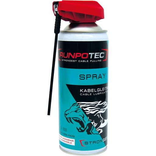 20523 Runpotec Cable Lubricant Spray 400ml - Gabby Electric