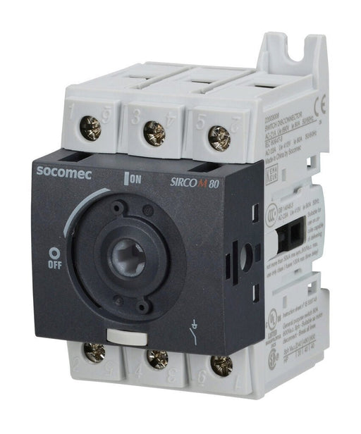 22003008 Socomec Switch Disconnector SIRCO M 3P 80A 690 VAC Rotary switch - Gabby Electric