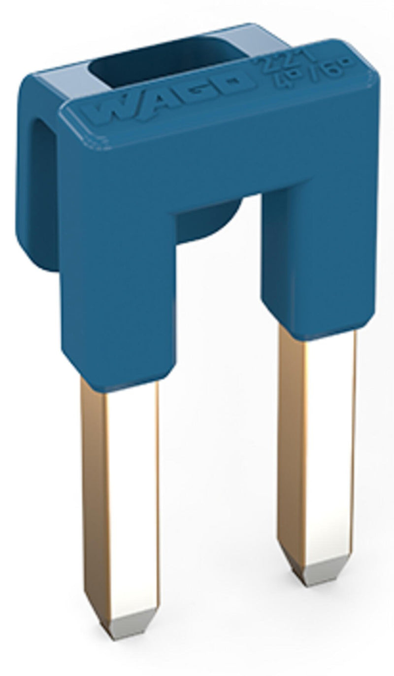 221 - 941/000 - 006 Wago Jumper for Conductor Entry, 2 Way, Insulated, Blue