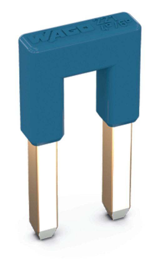 221 - 942/000 - 006 Wago Jumper for Conductor Entry, 2 Way, Insulated, Blue