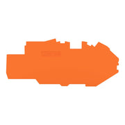 2216 - 7792 Wago End And Intermediate Plate 1mm Thick, orange - Gabby Electric