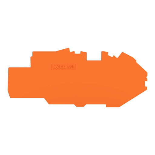 2216 - 7792 Wago End And Intermediate Plate 1mm Thick, orange - Gabby Electric