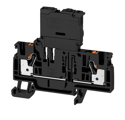 2429860000 AFS 4 2C BK Fuse terminal PUSH IN 4mm² 250V 6,3A, black - Gabby Electric
