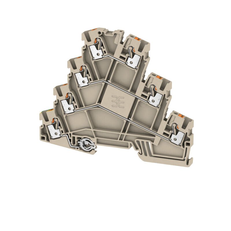 2434340000 Weidmuller AMC 2.5 Motor - Connection Terminal, PUSH IN, 2.5mm² 22A 690V, Dark Beige
