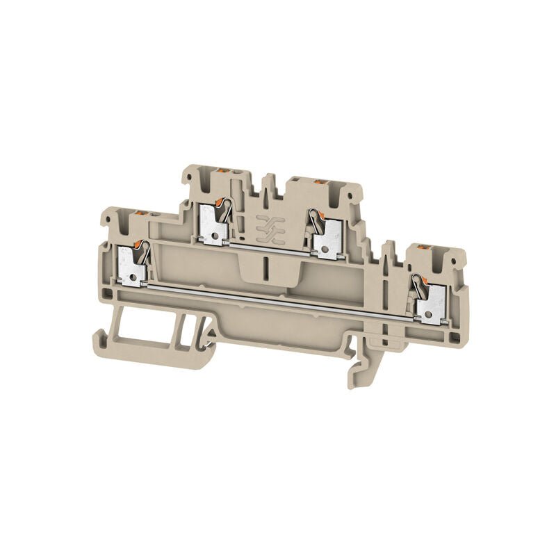2469370000 Weidmuller A2T 1.5 Feed - Through Terminal, PUSH IN, 1.5mm² 500V 16A, Dark Beige