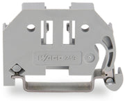 249 - 116 Wago Screwless End Stop 6mm Wide For Din - Rail, grey - Gabby Electric