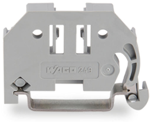 249 - 116 Wago Screwless End Stop 6mm Wide For Din - Rail, grey - Gabby Electric