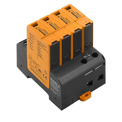 2591420000 Weidmuller VPU AC 4 300/12.5 Surge arrester 4P T1+T2 Imax 50kA, Iimp 12,5kA - Gabby Electric
