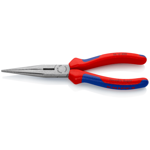 26 12 200 Knipex Snipe Nose Side Cutting Pliers (Stork Beak Pliers) Length: 200mm - Gabby Electric