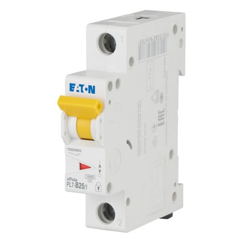 262678 PL7 - B25/1 Miniature Circuit Breaker 25A 1P B - Gabby Electric