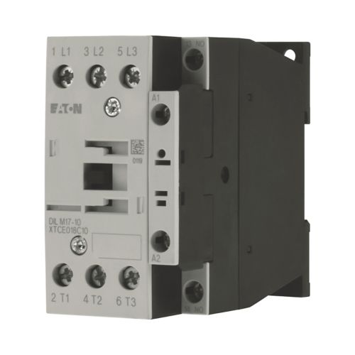 277004 Eaton DILM17 - 10 Contactor 3P 380V 400V 7.5kW, 1 NO 230V 50Hz, 240V 60Hz, AC Operation - Gabby Electric