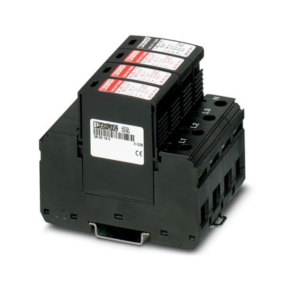 Phoenix Contact 2800184 VAL-MS-T1/T2 335/12.5/3+1 Lightning/surge a ...