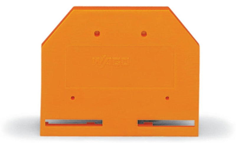 281 - 302 Wago End and Intermediate Plate, 3mm Thick, Orange