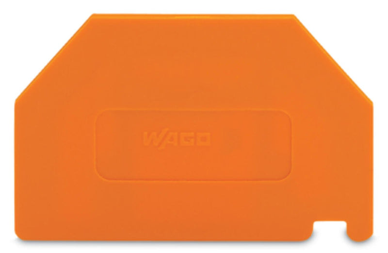 281 - 322 Wago Separator Plate, 2mm Thick, Oversized, Orange
