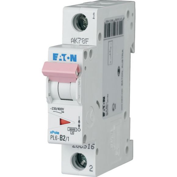 286533 PL6 - C16/1 Miniature circuit breaker 1P C16A 6kA - Gabby Electric