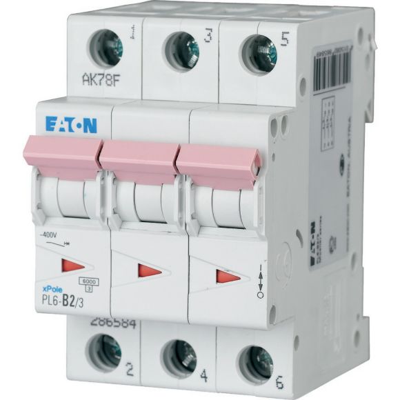 286601 PL6 - C16/3 Miniature circuit breaker 3P C16A 6kA