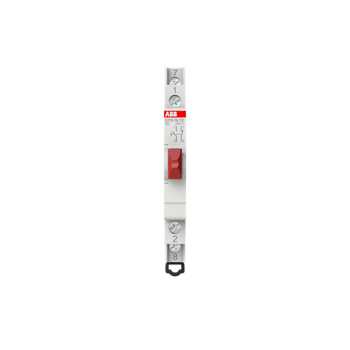 2CCA703151R0001 E215 - 16 - 11CPushbutton,16 A,acc. to EN 250 V AC,1NO,1NC,0CO, El. Color:Red, MW:0.5 - Gabby Electric