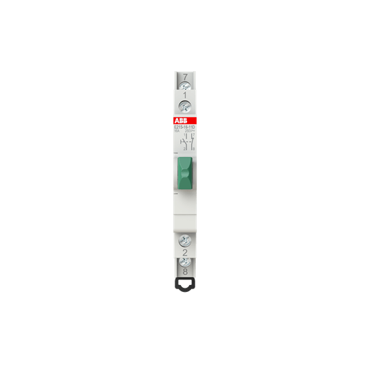 2CCA703152R0001 E215 - 16 - 11DPushbutton,16 A,acc. to EN 250 V AC,1NO,1NC,0CO, El. Color:Green, MW:0.5 - Gabby Electric