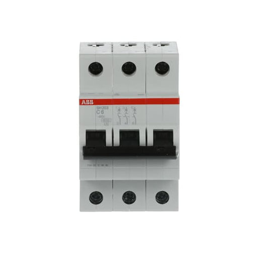 2CDS213001R0064 SH203 - C6 Miniature Circuit Breaker - 3P - C - 6 A - Gabby Electric