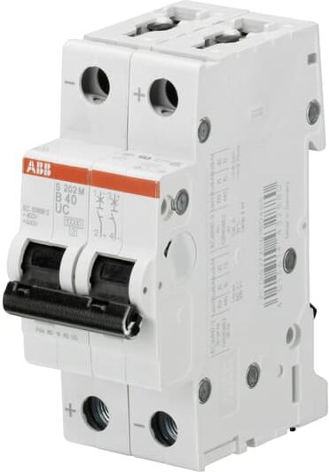 2CDS272061R0104 ABB S202M - C10UC Miniature Circuit Breaker (MCB), 2P C10A 10kA S200MUC - Gabby Electric