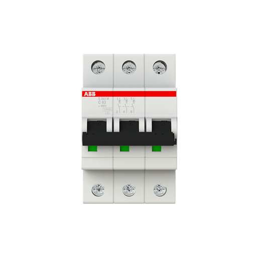 2CDS273001R0634 S203M - C63 Miniature Circuit Breaker - 3P - C - 63 A - Gabby Electric