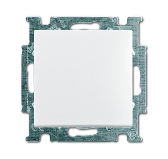 ABB 2CKA001012A2139 Basic55 1-Pole Rocker Switch Cover Plate Alpine White - Gabby Electric