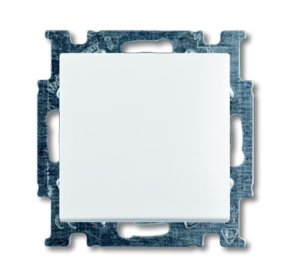 ABB 2CKA001012A2142 Basic55 1-Pole Two-Way Switch Cover Alpine White - Gabby Electric