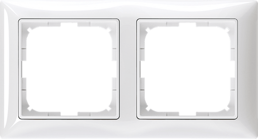 2CKA001725A1480 2512 - 94 - 507 Cover Frame 2gang(s) alpine white - Basic55 - Gabby Electric