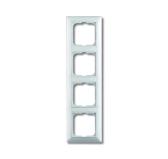 ABB 2CKA001725A1482 Basic55 4-Gang Cover Frame Alpine White - Gabby Electric