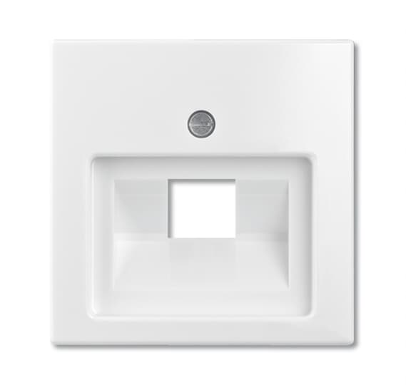 2CKA001753A0096 1803 - 94 - 507 Cover Plates (partly incl. Insert) UAE/IAE (ISDN) 1 gang alpine white - Basic55 - Gabby Electric