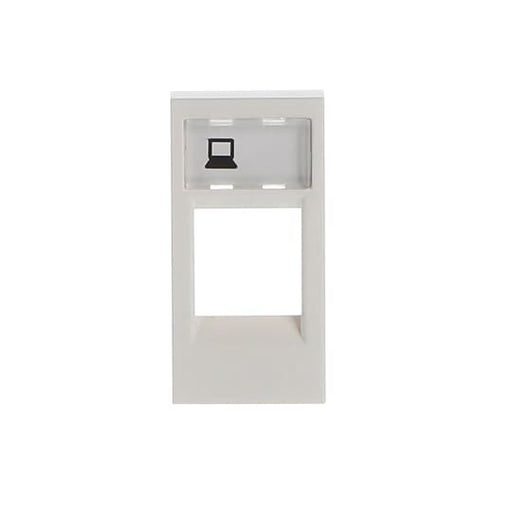 2CLA211810N1101 N2118.1 BL Cover plate for data outlet 1 - gang - 1M - White Data connection 1 gang White - Zenit - Gabby Electric