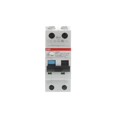 2CSR255080R1104 ABB DS201 C10 AC30 Residual Current Circuit Breaker with Overcurrent Protection (RCBO), 1P+N 30mA 10A C - Type - Gabby Electric