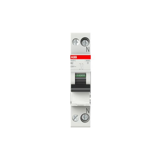 2CSS245101R0025 SN201 L - B2 Miniature circuit breaker - 1+NP - B - 2 A - Gabby Electric