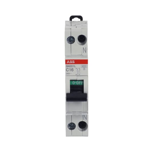 2CSS245101R0164 SN201 L - C16 Miniature circuit breaker - 1+NP - C - 16 A - Gabby Electric