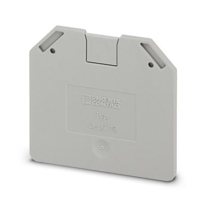 3047206 Phoenix Contact D - UT 16 End cover, grey - Gabby Electric