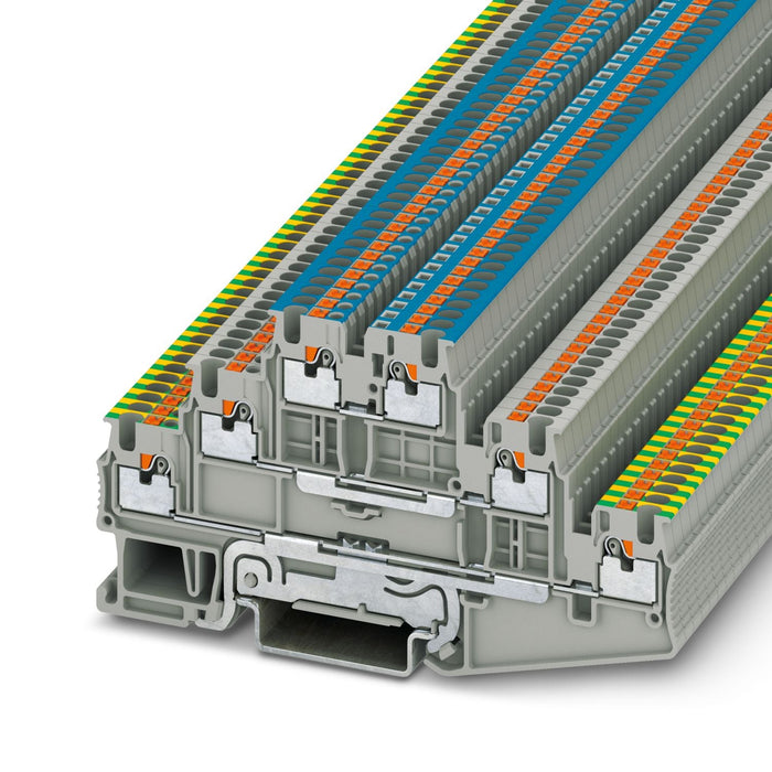 3213755 PT 1,5/S - PE/L/N Groud terminal 1,5mm², grey - Gabby Electric