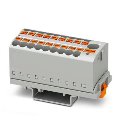 3273110 Phoenix Contact PTFIX 6 Distribution block 24A 690V 18X2,5 grey - Gabby Electric