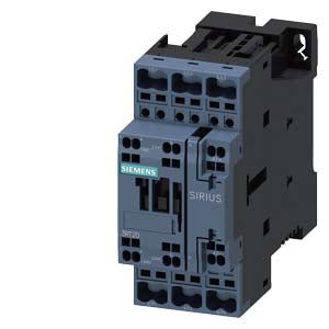 3RT2024 - 2KB40 Siemens Power Contactor 3P 12A 5,5kW 400V 24VDC 1NO+1NC, Spring - Loaded Terminal, Size: S0