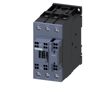 3RT2036-3KB40 Siemens Power Contactor 3P 51A 22kW 400V 24VDC 1NO+1NC, Spring-Loaded Terminal, Frame Size: S2