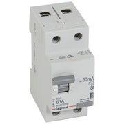 402026 Legrand RX³ Residual current circuit breaker 2P 230V 63A 30 mA AC type - Gabby Electric
