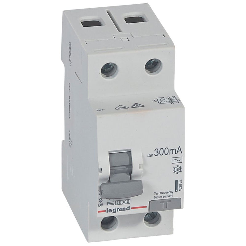 402033 Legrand RX³ Residual current circuit breaker 2P 230V 40A 300 mA AC type - Gabby Electric