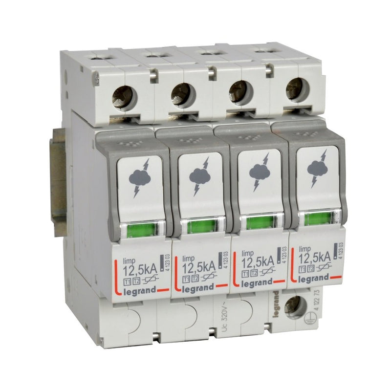 412273 Legrand Surge Arrester 4P T1+T2 12,5kA IP20