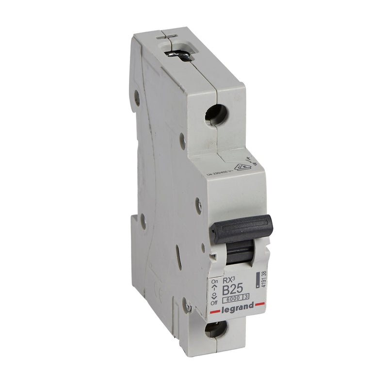 419138 Legrand RX³ Miniature circuit breaker 1P B25A 6kA - Gabby Electric